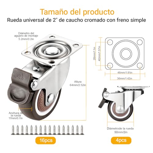 Rodajas para muebles 11 Imagen adicional