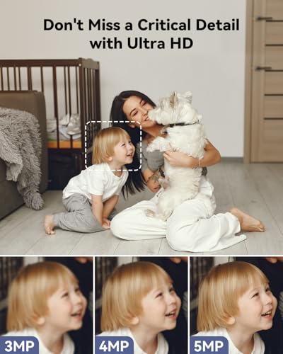 Image of Imou 10MP Security Camera Indoor, Dual-Lens 360Pan-Tilt Baby Monitor & Pet Camera for Home Security, Color Night Vision, Human /Pet /Sound /Motion Detection, 2.4 /5GHz WiFi, No Monthly Fees Required