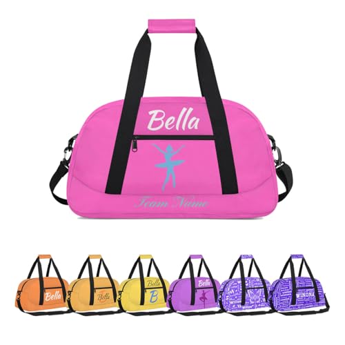 Kids-Duffel-Bags With Custom Name Carry-On Overnight Travel Gym Lightweight Dance Sports Bags For Girls Boys Kids Style1