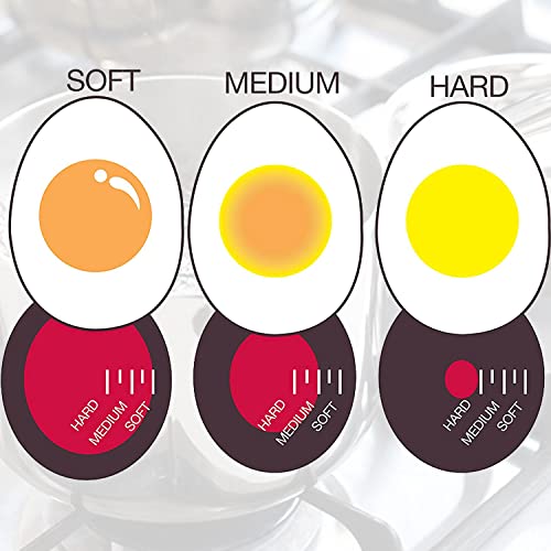 Colour Changing Egg Timer - for Soft, Medium and Hard Boiled Eggs, Reusable Kitchen Tool, Boiled Egg Timer, Easy to Read and Use Cooking Timer - Image 3