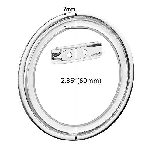 BIGNC 20 Set Clear Plastic Craft Button with Pin,Pins Buttons Design a Button for DIY Crafts(2.36 Inch) - Thumbnail 2