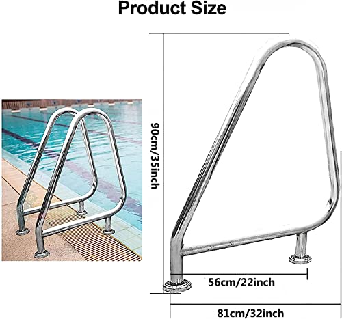 Rambarde de piscine antidérapante à poignées intégrées pour spa - 3