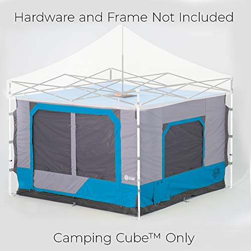 EZ UP Camping Cube 6.4, Converts 10' Straight Leg Canopy into Camping