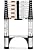 Soctone Telescoping Ladder, 10.5 FT Button Retraction Aluminum Extension Ladder with 2 Triangle Stabilizers, Multi-Purpose Ladder with Slow Down Design, 330lbs Max Capacity for House Daily Life