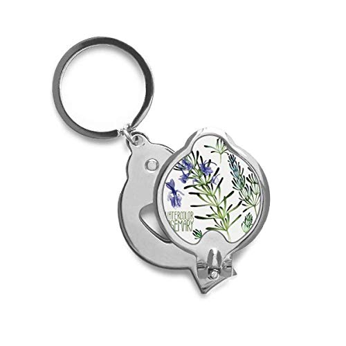 Coupe-ongles violet lavande aquarelle accessoire manucure imprimé floral