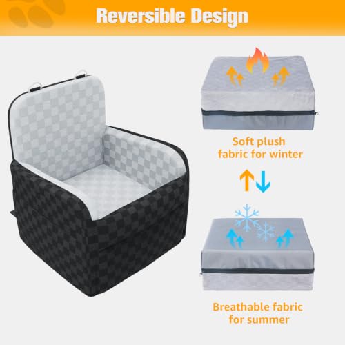 PETICON Waterproof Dog Car Seat with Memory Foam