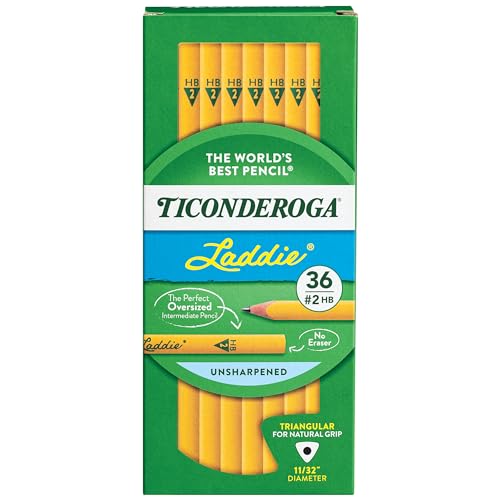 Image of Ticonderoga PENCIL LADDIE TRI-WRITE W /O ERASER PACK OF 36