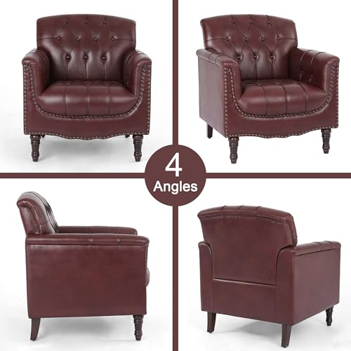 Sillón cómodo plegable Rojo miniatura 7