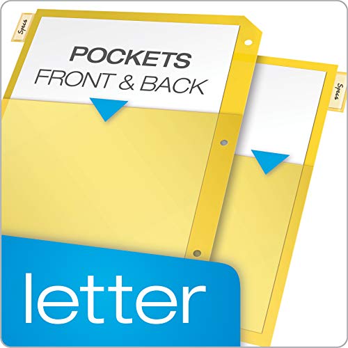 Oxford Plastic 2 Pocket Binder Dividers, 5 Tab 1/5 Cut, Letter Size, 3 Sets - image 2