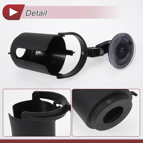 Portavasos plegable multifuncional para vehículo 100mm negro miniatura 5