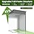 DAUSOLA 5x3 FT Outdoor Storage Shed, Metal Garden Tool Shed with Updated Frame Structure and Lockable Doors, Ideal for Backyard Garden Patio Lawn, Grey