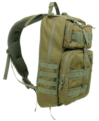 Sac à dos tactique 40L noir en polyester 600D avec 4 compartiments spacieux