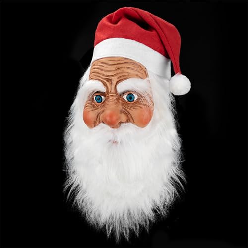 Masque de Noël réaliste pour costume de fête sans maquillage