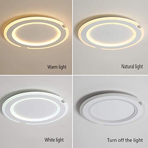 Plafonnier LED créatif télécommandé avec écran acrylique à intensité variable