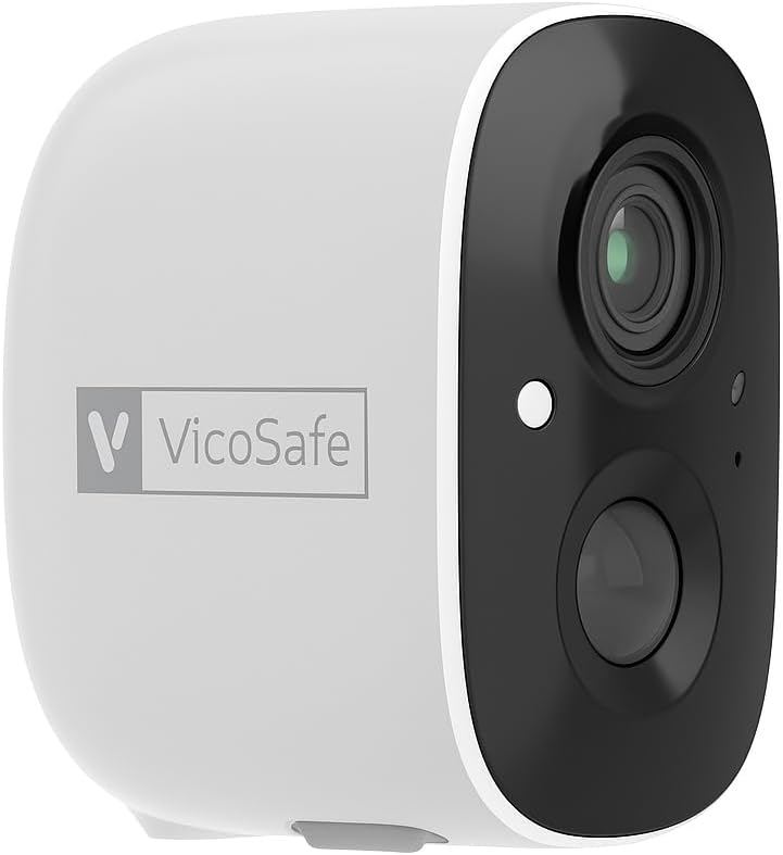 VicoHome CG6 Outdoor Security Camera Wireless, 2K Color Night Vision, AI Motion Detection, 2-Way Talk, Battery-Powered WiFi, IP65 Weatherproof, Spotlight Siren Alarm, Free Cloud/SD Storage