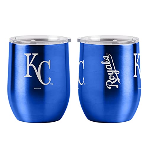 Boelter Brands MLB Kansas City Royals Drink Tumbler Steel 16 Curved, Team Colors, One Size