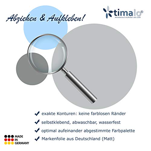 Timalo® 60 pezzi adesivi da parete per cameretta