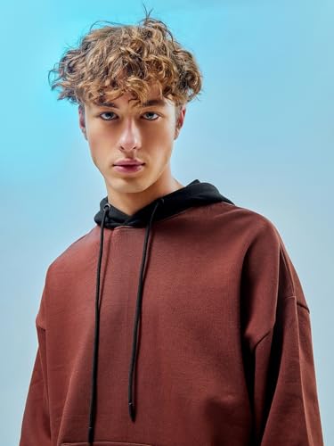 Image of Bewakoof Men's Fleece Oversized Fit Hoodies | Bewakoof Heavy Duty 1.0 | Hoodie for Men Winter Wear