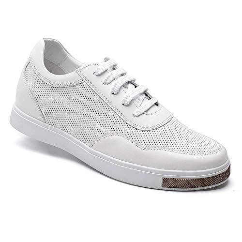 Image of CHAMARIPA Men's Invisible Height Increasing Elevator Shoes - Lace up Light-Weight Casual Height Increase Sneakers - 1.97-2.76 Inches Taller