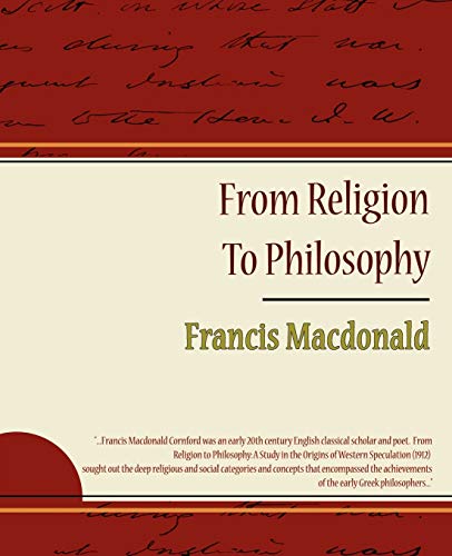 From Religion to Philosophy
