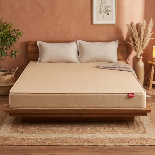 Kurlon Orthopedic Mattress | Double Size 72x48x6 Inches | Medium Firm Proper Spine Support | High Resilience Foam Core | Orthopedic Back Support | Natural Spine Alignment | 10 Years Warranty