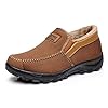 Heren Mocassins Pantoffels Instapper Pluche Loafers Warm Bont Gevoerd Wandelen Rijden Schoenen Indoor Outdoor Korte…