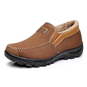 Heren Mocassins Pantoffels Instapper Pluche Loafers Warm Bont Gevoerd Wandelen Rijden Schoenen Indoor Outdoor Korte…
