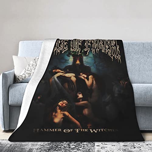 Flokoo Cradle Of Filth Hammer Of The Witches Throw Blanket Warm Bed Blanket For Living Room Sofa Bedroom Decor 80"X60" #TOP1