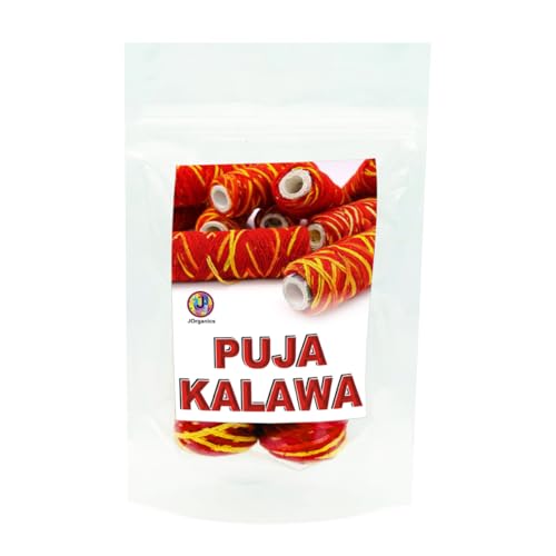 Image of Puja Kalawa Thread, Red and Yellow Sacred Cotton Thread for Religious Ceremonies