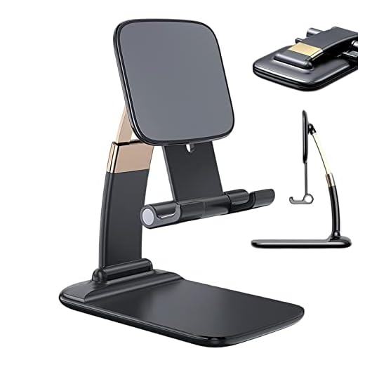 Suporte dobrável para celular | Portátil Multi-Ângulo Mesa Celular Viagens Comprimidos Stand,Acessórios de desktop móvel para escritório e viagens, smartphones e tablets Hochei