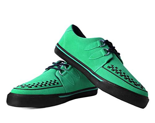 Image of TUK Suede Creeper Sneaker Shoes for Women and Men, D Ring Lace Up Shoes