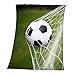 Produktbild Herding Fleece-Kuscheldecke, Fußball, 130 x 160cm, Polyester/Fleece