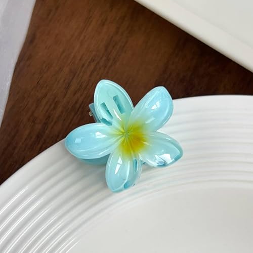 Image of 6Pcs Korean Fashion Gloss Flower Hair Claw Clip for Thick & Thin Hair Strong Hold Hair Clutcher Hair Accessories Clutches for Women & Girls