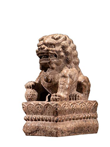 HYBUKDP Estatuas Figuras coleccionables Lion Sculpture Decorativo, Estatua Lion Estatua Reliquias Réplica Estatua Inicio Escritorio Vintage Decoración, H15CM Escultura de la Mascota (Size : H26cm) Cover