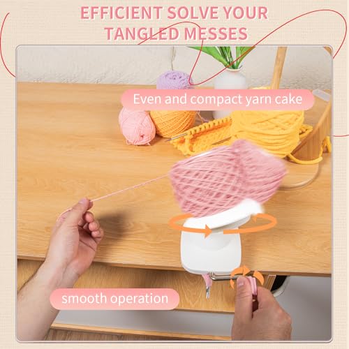 BAPOTH Yarn Winder, Efficient Yarn Winder for Crocheting Make 3.5oz Yarn Cakes, Easy to Use and Install Yarn Ball Winder with Lower Noise, The Helper for Knitting Lover for Yarns Below Size 5 — view 2