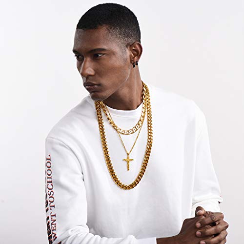 PROSTEEL Collana Pendente Crocifisso Cindolo di