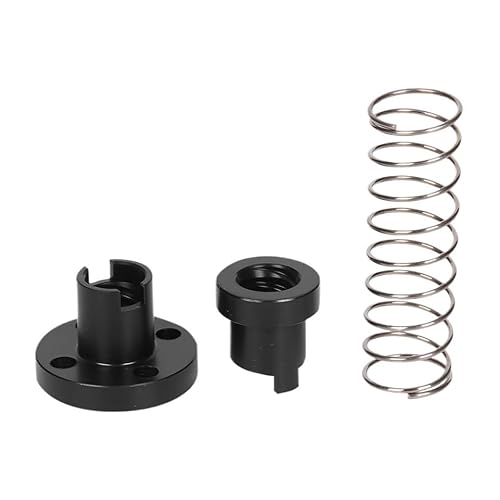 3D Printer T8 POM Anti Backlash Nuts Compatible with Lead 2mm / 4mm / 8mm Acme Threaded Rod Eliminate The Gap Spring DIY CNC Accessories(Pitch 2mm Lead 4mm)