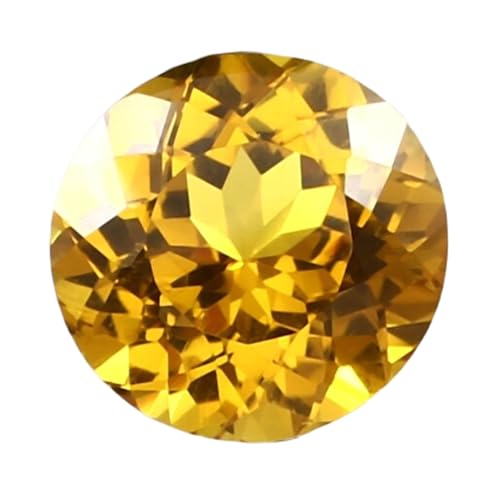 Saphir jaune de Ceylan naturel rond 11,6 mm : l'éclat parfait pour vos bijoux DIY
