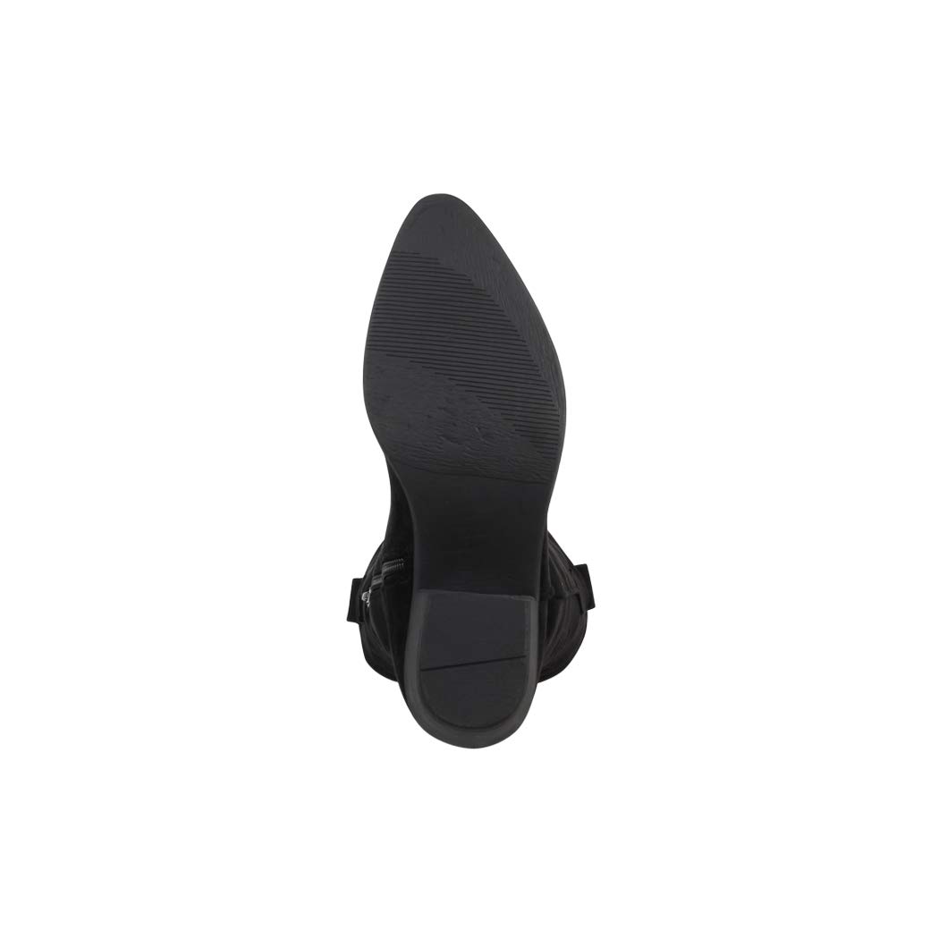 Elara Stivali da Cowboy Donna Motociclista Chunkyrayan 301-A32S Black-37