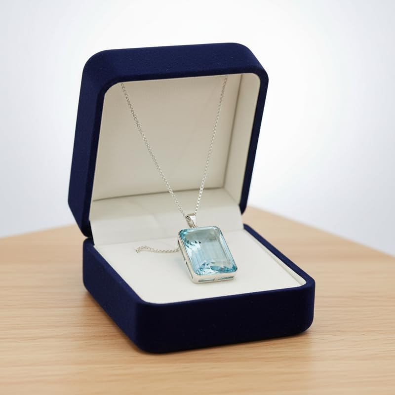 Pendentif quartz bleu symbole de sérénité à offrir à un être cher - 4