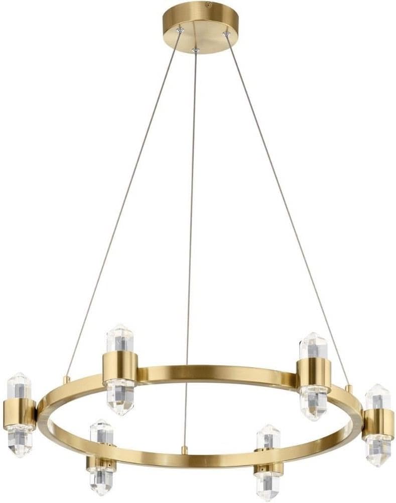 Elan 84066CG Arabella Chandelier, 12-Light LED 420 Total Watts, Champagne Gold