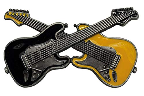 Boucle de ceinture guitare électrique en cuir de qualité supérieure pour guitariste