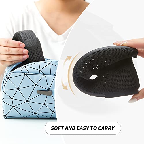 hash bubbie Women's Flats Shoes Women Comfortable Dress Shoes Black Pointed Toe Flats Ballet Mesh Knit Flat Dressy Slip on Business Casual Shoes for Women4