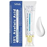 Sefralls 10% Azelaic Acid Acne Cream, Premium Azelaic Acid Facial Cream - Redness Relief For Face, Redness Reducing Skin Care, Prevents Acne Breakouts, Ease Pimple Clarify Skin Soothe Irritation,1 Oz