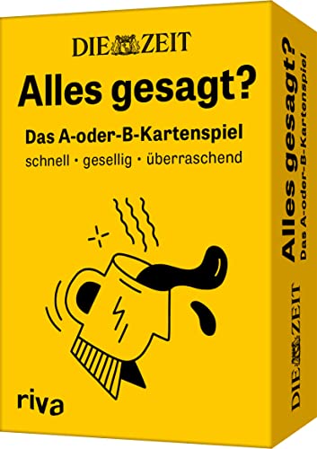 DIE ZEIT »Alles gesagt?«: Das A-oder-B-Kartenspiel. Für alle Fans des erfolgreichen Podcasts. Das perfekte Geschenk für Geburtstag, Weihnachten oder zwischendurch. Ab 18 Jahren