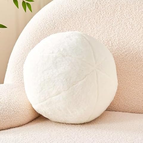 Uvvyui Ivory Ball Pillow Cover