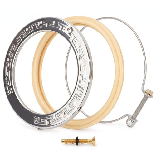 Zorvina 10 Inch Pool Light Maintenance Kit with Fixing Clamp 79111000 and Sealing Ring 79101600Z - Stainless Steel Pool Light Replacement Parts for Inground Pool Light Gasket Repair
