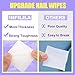 NXJ INFILILA Lint Free Nail Wipes, 540PCS Non-Woven Fabric Dry Nail Prep Wipes, Super Absorbent Nail Polish Remover Wipes Lash Extensions Glue Nail Cleaning Pads for Salon Supplies