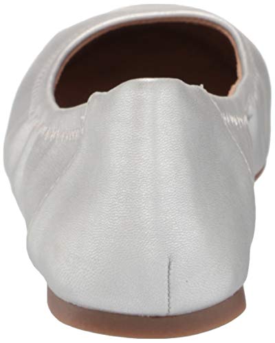 Amazon Essentials Women's Belice Ballet Flat, Silver, 10 Wide #TOP2