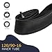 120/90-16 Fahrrad-Innentube Dickwand Butyl, 120/90/16 Langlebige Motorrad-Schlauch, 120 90 16 Robuster Schlauch für 16-Zoll-Roller Motorrad